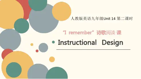 人教版九年级英语Unit14《诗歌阅读课》说课课件