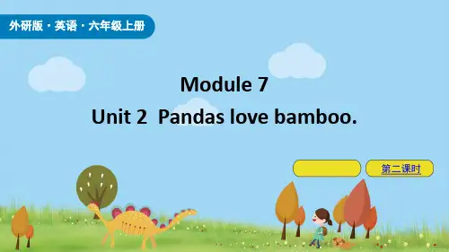 外研版六年级英语上册《Pandas love bamboo》PPT课件(第2课时)