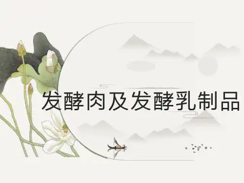发酵肉及发酵乳制品