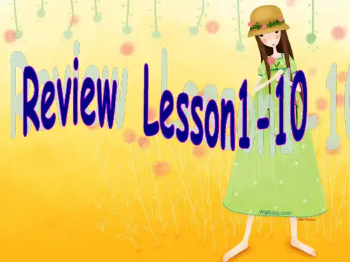 新概念英语第一册lesson1-10复习(课堂PPT)