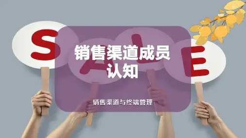销售渠道成员认知