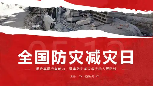 全国防灾减灾日PPT课件