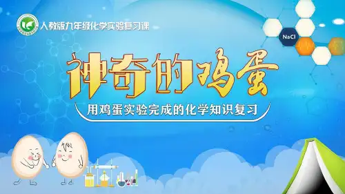 《神奇的鸡蛋——用鸡蛋实验完成的化学知识复习》说课课件(全国化学实验说课大赛获奖案例)