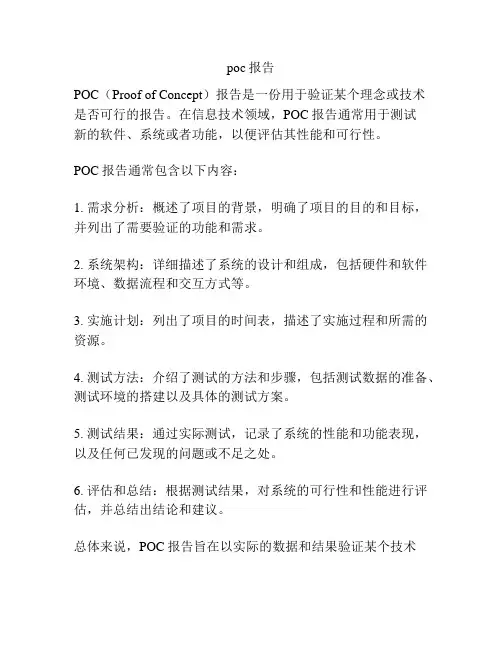 poc报告