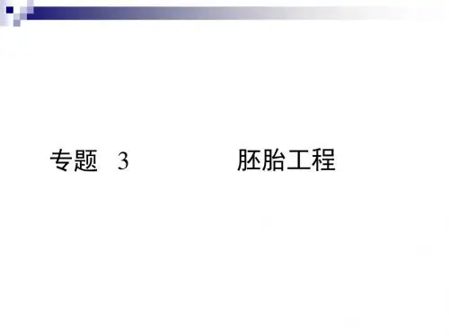 人教版选修3 体内受精和早期胚胎发育 课件(51张)