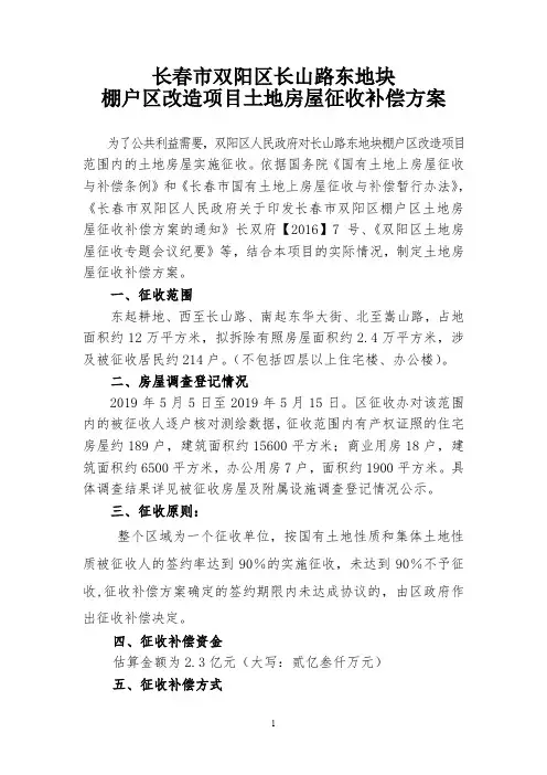 长春双阳区长山路东地块