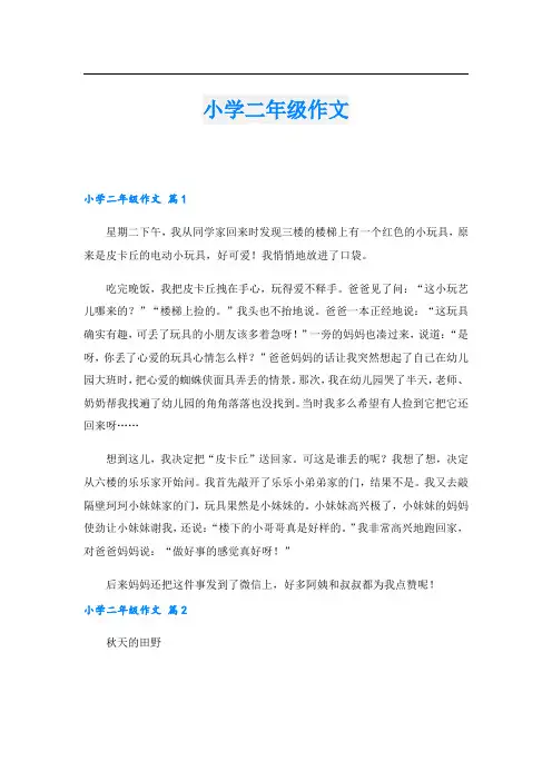 小学二年级作文(5).doc