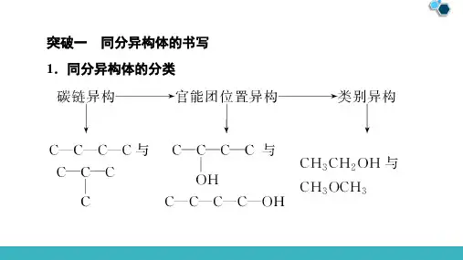 同分异构体数目的判断