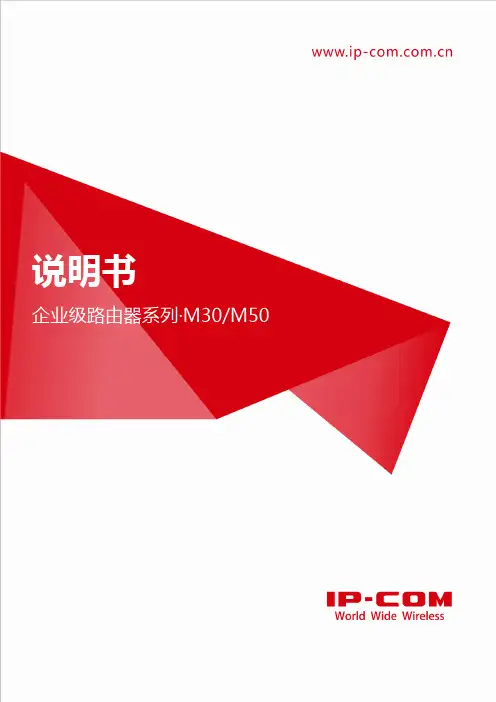 企业级路由器 M30 M50 说明书