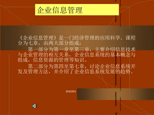 企业信息管理 ppt课件