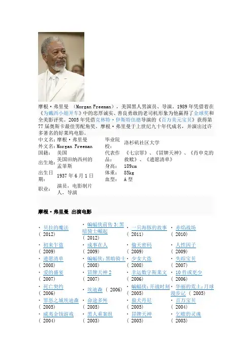 摩根·弗里曼 (Morgan Freeman)