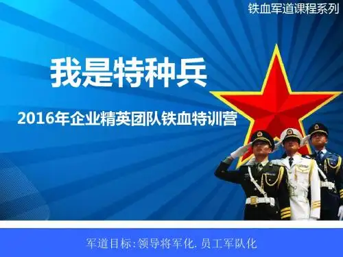 军道课程系列之“我是特种兵”—1天团队魔训资料