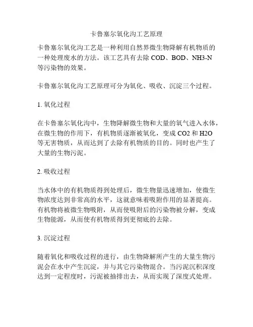 卡鲁塞尔氧化沟工艺原理