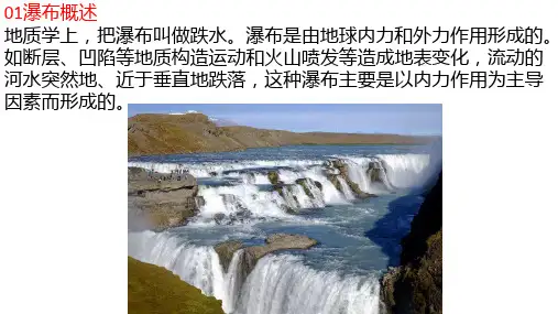 高考二轮复习课件流水地貌—瀑布