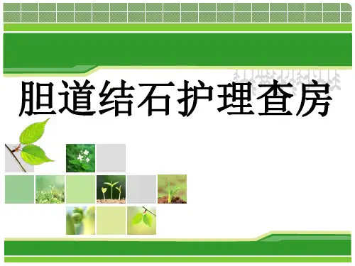 胆总管结石护理查房