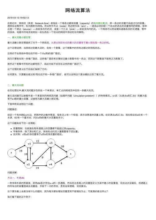 网络流算法——精选推荐