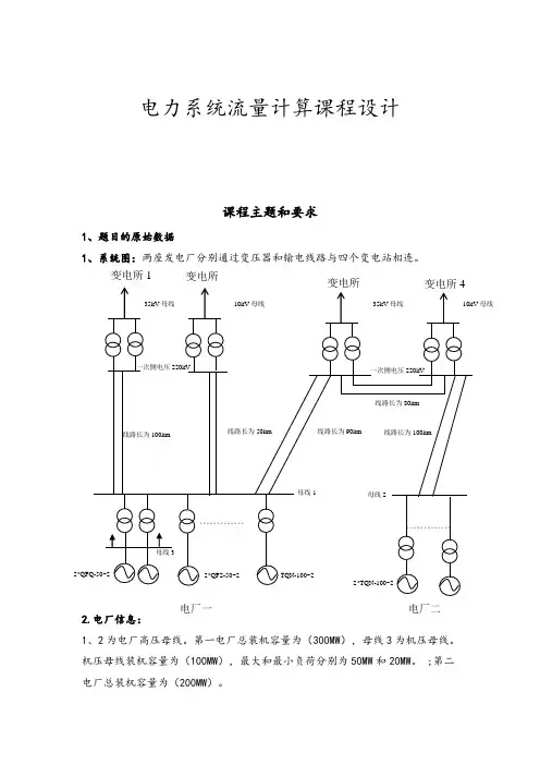 电力系统潮流计算课程设计报告