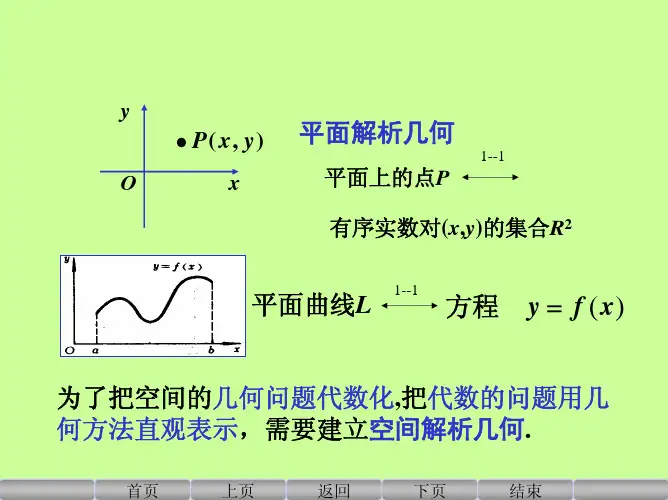 高等数学 第七章 空间解析几何与向量代数 第一节 向量及其线性运算