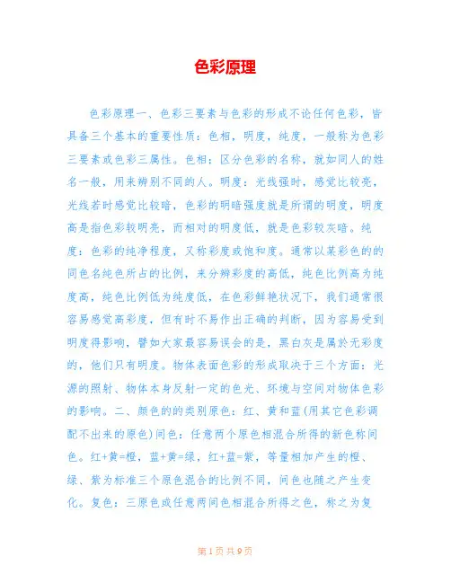 色彩原理 