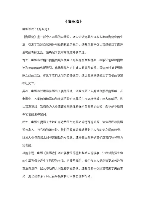 《海豚湾》