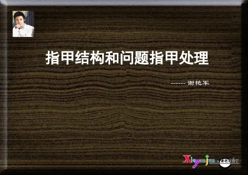 谢艳军美甲教程(二)---指甲结构与问题指甲处理