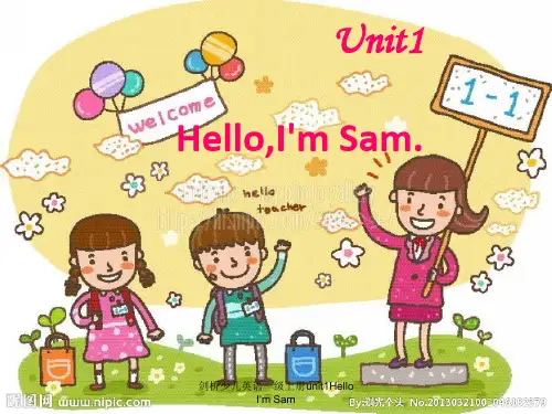 剑桥少儿英语一级上册unit1Hello I'm Sam