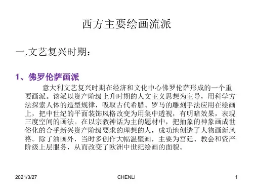 西方主要绘画流派
