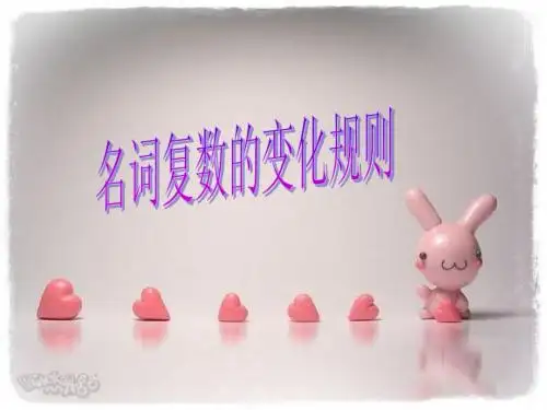 名词复数形式变化规则