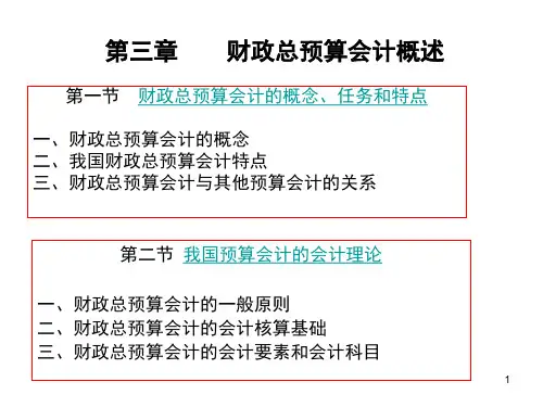 财政总预算会计综述