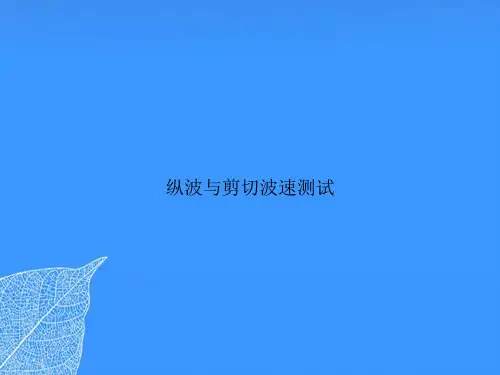 纵波与剪切波速测试【优质最全版】