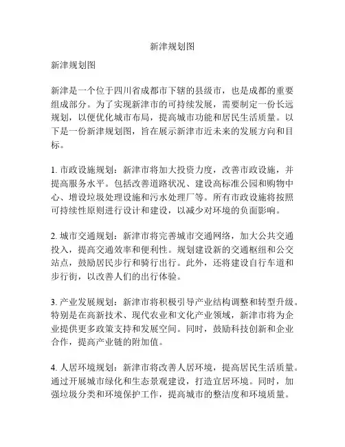 新津规划图