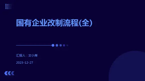 国有企业改制流程(全)