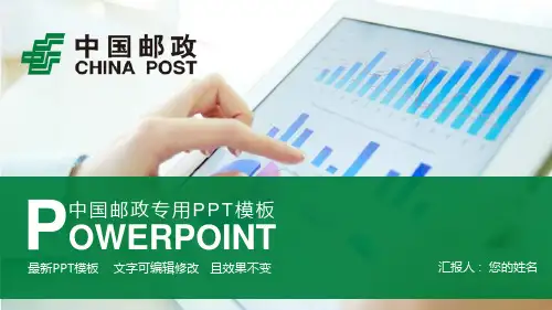 中国邮政工作汇报ppt