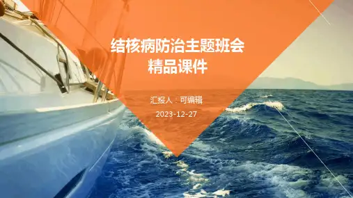 结核病防治主题班会精品课件