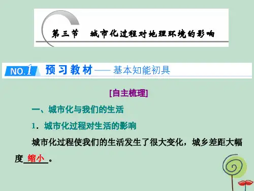 2019_2020学年高中地理第二章城市与环境第三节城市化过程对地理环境的影响课件湘教版必修2