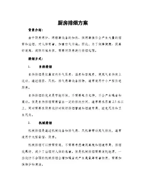 厨房排烟方案