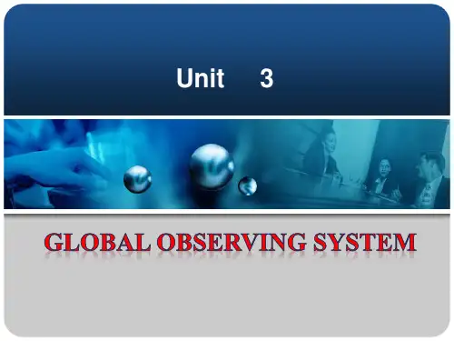 气象专业英语-第3讲global observing system