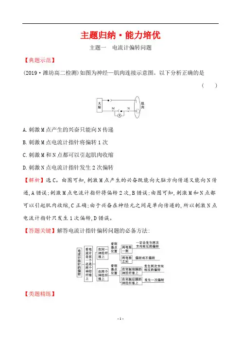 高中生物必修3主题归纳·能力培优  1、2
