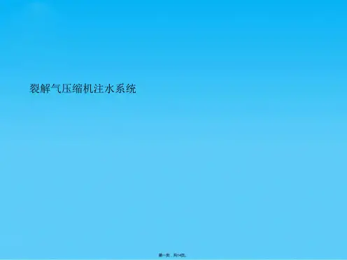 裂解气压缩机注水系统(共14张PPT)