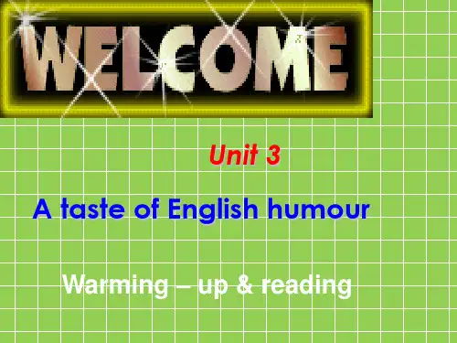 人教版高中英语必修四《Unit 3 A taste of English humour》 Reading 课件 3
