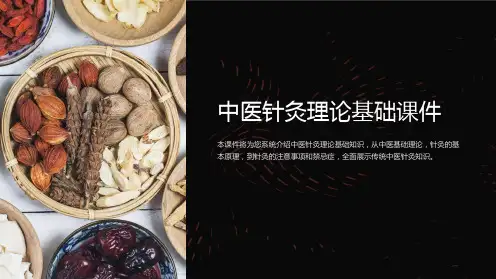 中医针灸理论基础课件