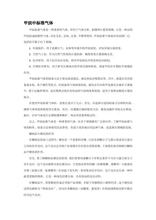 甲烷中标准气体