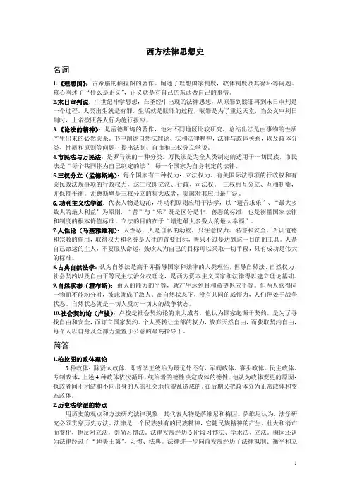 西方法律思想史