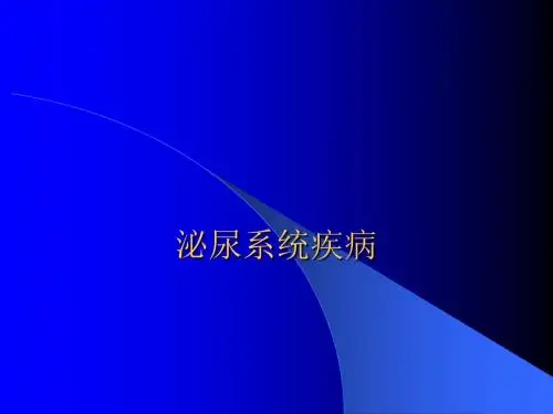 泌尿系统疾病53906 PPT课件