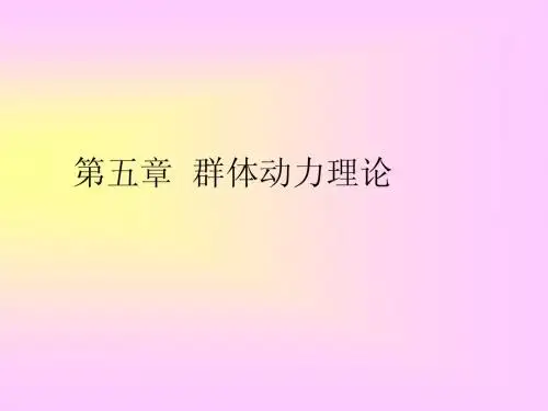 第五章 群体动力理论