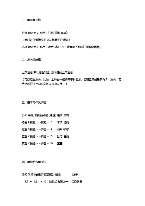 实况2012基本操作简析(新手向)