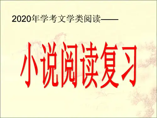 学考文学类阅读——小说阅读复习ppt