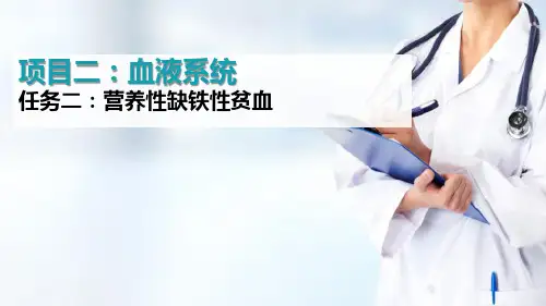血液系统疾病患儿的护理—营养性缺铁性贫血患儿的护理(儿科护理学课件)