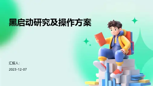 黑启动研究及操作方案