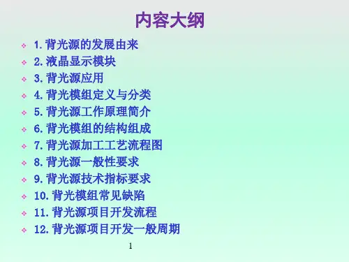 背光模组基础知识课件